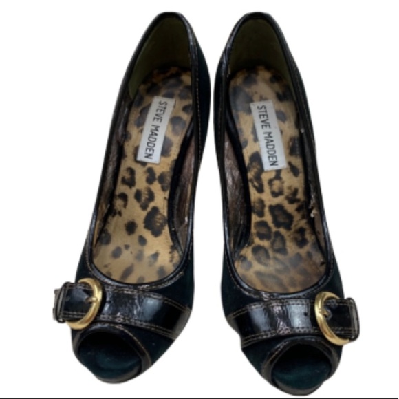 Steve Madden Lezlie peeptoe leather stiletto pumps - Picture 2 of 9